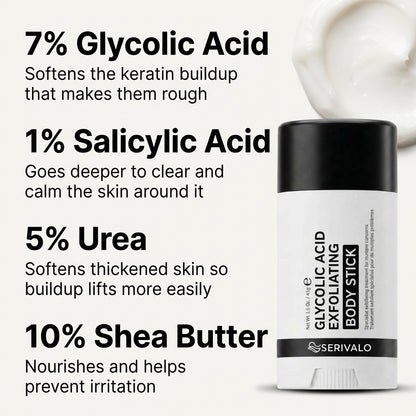Serivalo™ Glycolic Acid Exfoliating Body Stick